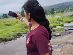 Permi Pooja Indian Bhabhi Outdoor Sex with Devar in Jungle - Desi Village Big Natural Tits Story