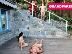 Mamada, Abuelo, Abuelita, Sexo duro, Hd, Lamidas, Masturbación, Al aire libre