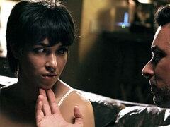 Grosser schwanz, Blasen, Braunhaarige, Hundestellung, Natürlichen titten, Kurzes haar, Dürr, Titten