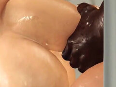 Trojrozměrné, Africké, Velké péro, Černé, Brunetka