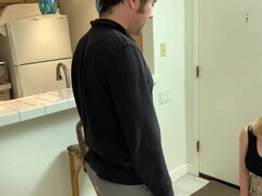 Chubby Stepmom Helps Stepson Stay Home On Quarantine