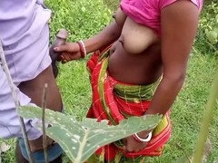 Hot 18-year-old Indian bisexual village bhabhi enjoys outdoor sex