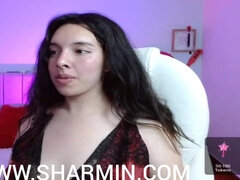 Armpit Hair Sex Licker - brunette with hairy asshole uses anal toys on webcam and licks her hairy armpits