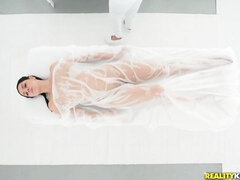 お尻, デカ尻, デカパイ, 茶髪の, バック, 手コキする, マッサージ, 淫乱熟女