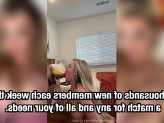 Enthousiasteling, Blond, Sperma shot, Handbeurt, Japaans, Latijnse vrouw, Gezichtspunt, Trio