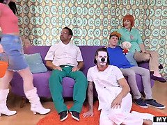 Pauzão, Peitos grandes, Boquete, Peludoa, Mãe gostosa, Xoxota, Cavalgar, Sexo grupal a três