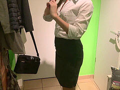 Tispe, Sperm skott, Dansk, Europeisk, Hæler, Strømpebukse, Sekretær, Upskirt