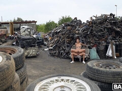 Anál, Zadek k puse, Brunetka, Přírodní prsa, Venku, Jezdectví, Španělské