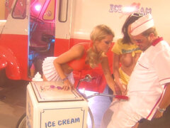 Austin Kincaid and Jessica Drake getting fucked by ice cream seller