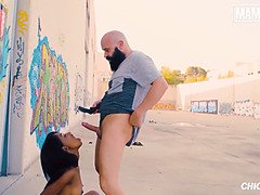 (Boni Brown, Max Cortés) - Skinny Ebony Colombiana Hardcore Outdoor Fuck