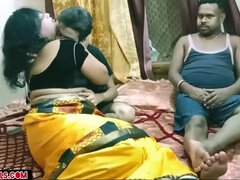 Indian Desi Two Best Friends Shares Their Bhabhi In A Hardcore Threesome Fuck - Housewives