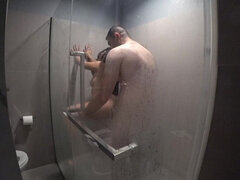 Enthousiasteling, Aziatisch, Pijpbeurt, Stel, Sperma in mond, Douche