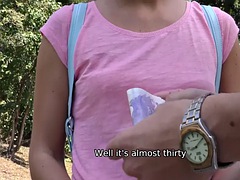 금발의, 오랄섹스, 커플, 오쟁이 진 남자, 체코인, 야외의, 셀카, 청소년