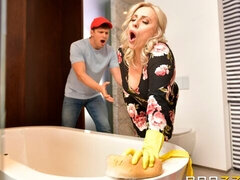 Anal, Badrum, Blondin, Gapande, Handjobb, Milf, Fitta, Rakad