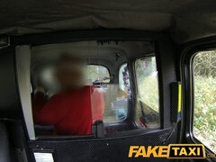Santa's helper gets rough with a hot English babe in a fake taxi