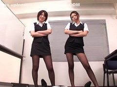 Hitomi Takase, Saki Hatsuki, Sana, Ryo Sena in Black Stockings Beautiful Legs OL part 1.3