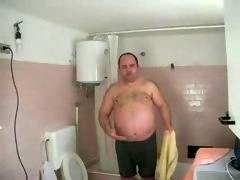 Obese man gets down and dirty Simone
