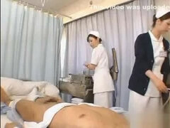 Asiatisch, Gruppe, Handjob, Japanische massage, Krankenschwester