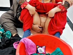 Helping my stepsister wash clothes in exchange for anal sex with hindi audio