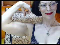 jaw-dropping Russian grannie with the assets of a 40 year-old flexes her muscles