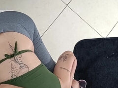 Kukk suging, Sperm skott, Doktor, Runke, Milf, Spandeks, Overraskelse