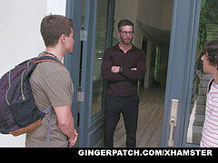 GingerPatch - mischievous sandy-haired Blows Her Study friends