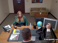 Stripper soccer MILF banged by principals big cock