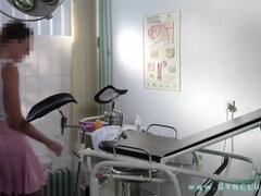 Intense Vibrator Orgasm in Medical Uniform
