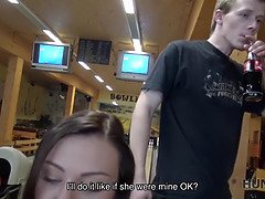 Watch how this Czech teen makes her man watch as she gets paid for her pussy