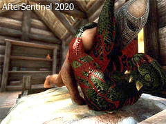 Skyrim: Geared Guards and a Scalie fondle
