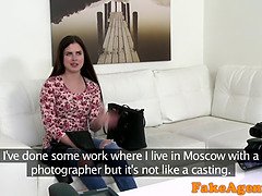 New skinny Russian model likes hard fucking on casting couch