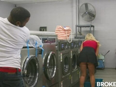 MILF Katie Morgan Takes Multiple Loads At The Laundromat