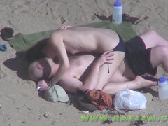 Strand, Cumizás, Felpeckelve, Hd, Szabadban, Nyilvános, Leselkedés