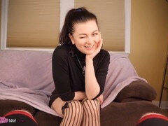 Join the church of devil with goth girl Ellie Idol in a wild POV orgy with facials