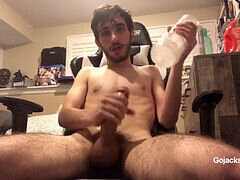 Fleshlight, solo male moaning, solo male dirty talk