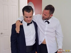 お尻, デカ尻, フェラチオ, 捕まる, チン, 黒人, 下着, パンティ