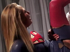 Supergirl fucked hard in her perfect superhero pussy