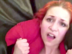 German bony ginger-haired goth Teen Fuck in Amateur Tape