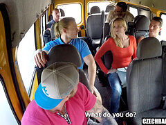 Leie, Bus, Gruppe, Milf, Orgie, Party, Öffentlich, Realität