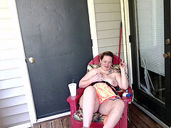 Afternoon Smoking JOI on Balcony