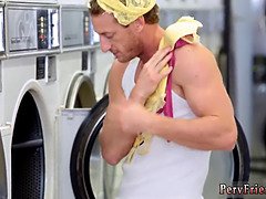 Teenie chick dancing underwear laundry day