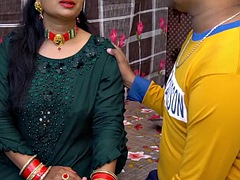 Desi Pari Bhabhi fucked by Devar on birthday talking Hindi