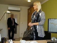 18 años, Rubia, Mamada, Pareja, Hd, Dinero, Oficina, Adolescente
