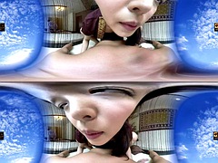 Dreidimensional, Asiatisch, Japanische massage, Pov, Realität