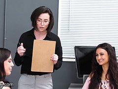 Girlsway Eliza Ibarra & Whitney Wright fuck each other hard for a sapphic inspect