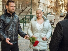 Blondine, Gehörnter ehemann, Hardcore, Hd, Milf, Geld, Realität, Ehefrau