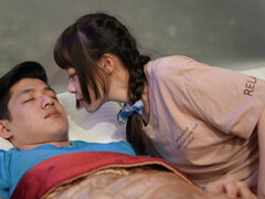 Asiático, Mamada, Corridas, Besar, Orgasmo, Afeitado, Durmiendo, Tetas