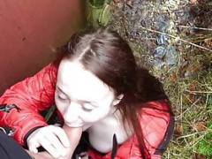 Amatör, Universitet, Tysk, Utomhus, Pov, Mager, Student