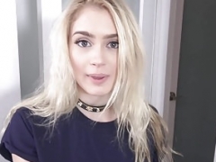 SisLovesMe - Good-looking Blonde Caught Masturbating And plus Fucked