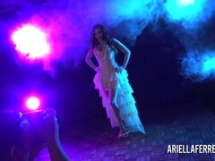 Behind the scenes glamour shoot with Ariella Ferrera